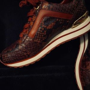 Michael Kors snake print sneakers